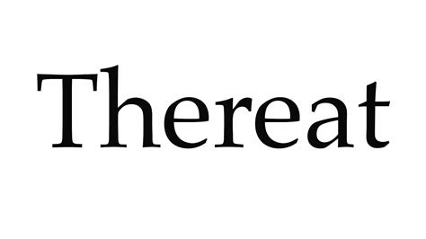 thereat pronunciation